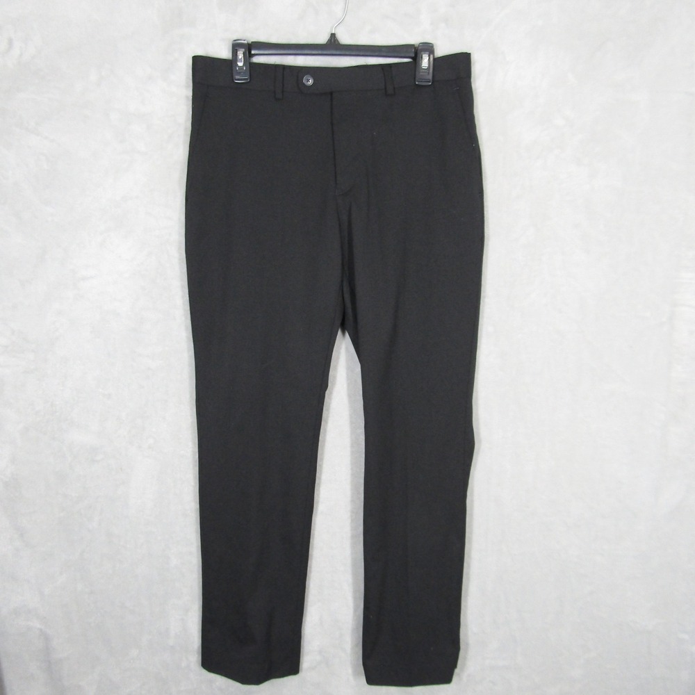 Original Penguin by Munsingwear Mens Dress Pants Size 33W 30L Black Wool Blend